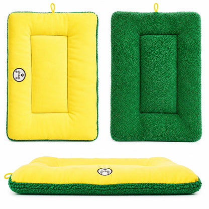 Pet Life ® 'Eco-Paw' Reversible Eco-Friendly Recyclabled Polyfill Fashion Designer Pet Dog Bed Mat Lounge