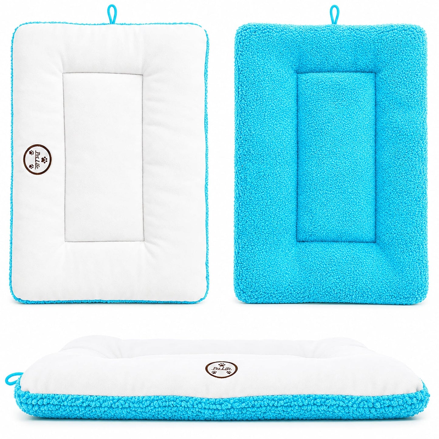 Pet Life ® 'Eco-Paw' Reversible Eco-Friendly Recyclabled Polyfill Fashion Designer Pet Dog Bed Mat Lounge