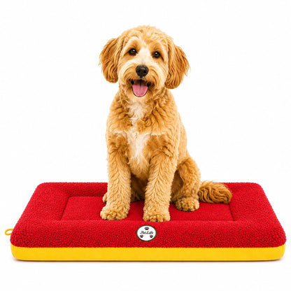 Pet Life ® 'Eco-Paw' Reversible Eco-Friendly Recyclabled Polyfill Fashion Designer Pet Dog Bed Mat Lounge