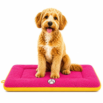 Pet Life ® 'Eco-Paw' Reversible Eco-Friendly Recyclabled Polyfill Fashion Designer Pet Dog Bed Mat Lounge