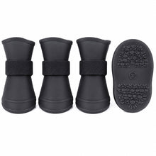 Pet Life ® Elastic Protective Multi-Usage All-Terrain Rubberized Dog Shoes - Set of 4