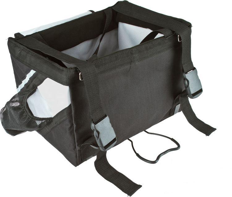 Pet Life ® 'Fur-Cycle' 2-in-1 Bicycle Bike Attachment Soft Folding Fashion Travel Pet Dog Carrier Crate