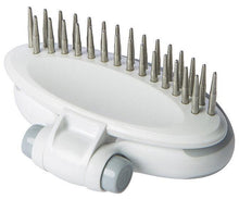 Pet Life ® 'Gyrater' Swivel Travel Dual-Rowed Grooming Undercoat Pet Rake