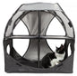 Pet Life ® 'Kitty-Play' Collapsible Travel Interactive Kitty Cat Tree Maze House Lounger Tunnel Lounge