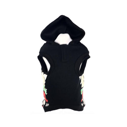 Pet Life ® LED Lighting Patterned Holiday Hooded Dog Costume Sweater w/ Included Batteries
