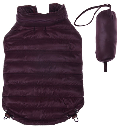 Pet Life ® Lightweight Adjustable and Collapsible 'Sporty Avalanche' Dog Coat w/ Pop-out Zippered Hood