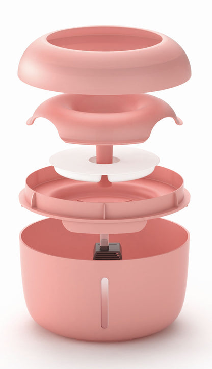 Pet Life ® 'Moda-Pure' Ultra-Quite Filtered Dog and Cat Fountain Waterer