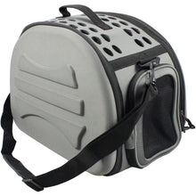 Pet Life ® 'Narrow Shelled' Lightweight Collapsible Military Grade Fashion Designer Travel Pet Dog Carrier Crate