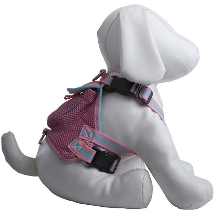 Pet Life ® 'Pocket Bark' Reflective Adjustable Fashion Pet Dog Harness w/ Hook-and-Loop Pouch and Dual Harness Rings