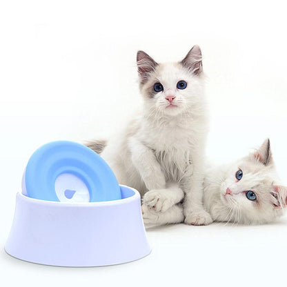 Pet Life ® 'Pud-Guard' Anti-Spill Floating Water and Food Bowl