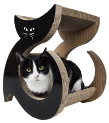 Pet Life ® Purresque Modern Fashion Designer Premium Quality Kitty Cat Scratcher Lounger Lounge With Catnip
