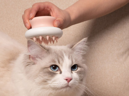 Pet Life ® 'Scwubba' Handheld Bathing Brushing and Massaging Soft Flexible Grooming Pet Comb