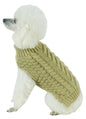 Pet Life ® 'Swivel-Swirl' Heavy Cable Knitted Fashion Designer Dog Sweater