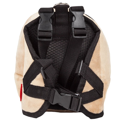 Pet Life ® 'Teddy Tails' Dual-Pocketed Animated Fashion Dog Harness Backpack