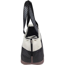 Pet Life ® 'Tote n' Boater' Trendy Spotted Designer Fashion Travel Pet Dog Carrier