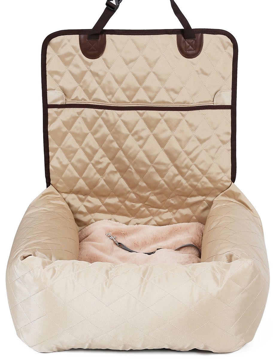 Pet Life ®'Pawtrol' Dual Converting Travel Safety Carseat and Pet Bed