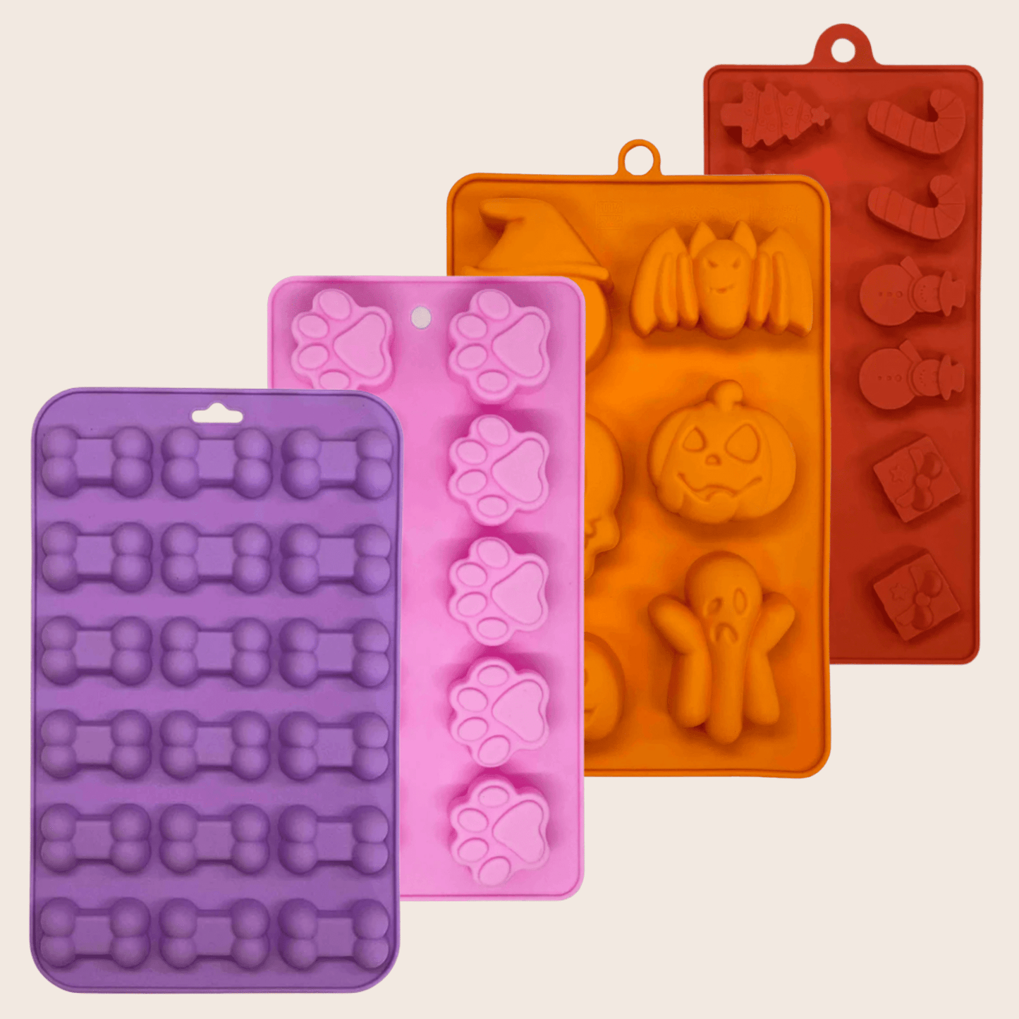 SodaPup silicone pet treat molds for homemade dog jelly and frozen treats