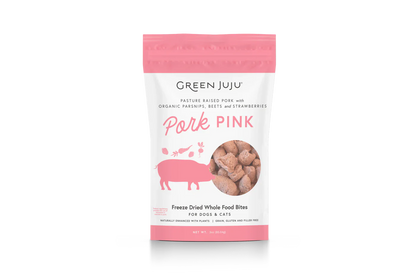 Green Juju Freeze Dried Pork Pink Whole Food Bites (3OZ)
