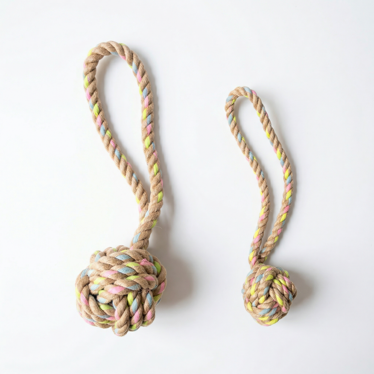 Rainbow Joy Hemp Rope Tug Toys
