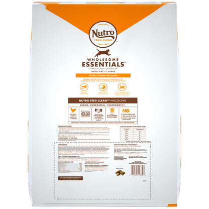 Nutro Indoor Chicken & Whole Brown Rice Recipe Cat Food 14lbs