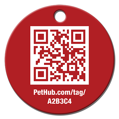 PetHub QR Pet ID Tag – Classic Aluminum