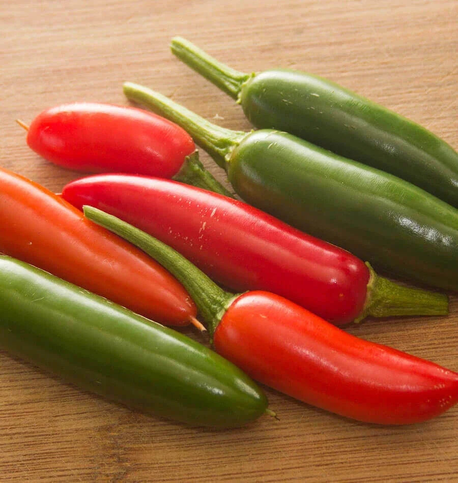 Serrano Pepper Seeds – Heirloom Capsicum annuum for Vegetable Garden, Spicy Hot Chili Seeds, 50+ Non-GMO Seeds