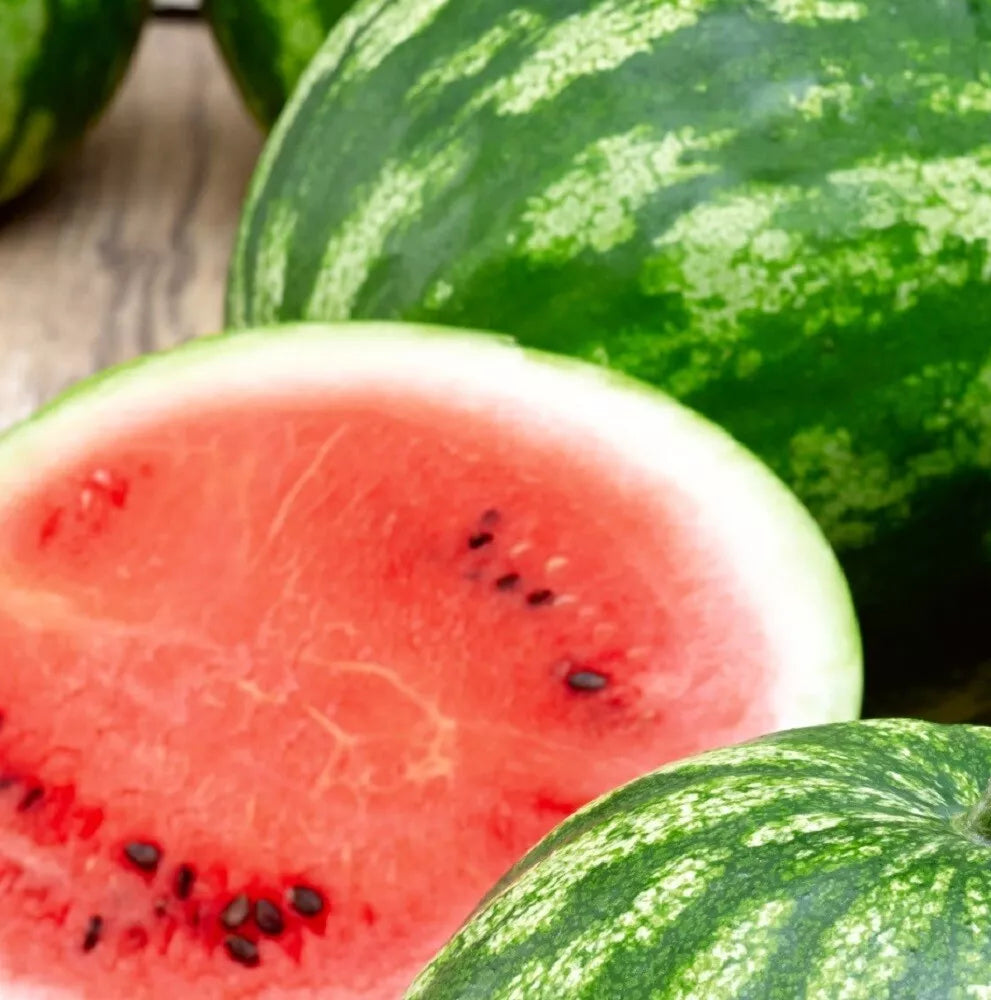 Cal Sweet Watermelon Seeds - Heirloom NON-GMO Citrullus lanatus Garden Seeds, Juicy Pink Flesh, Vining, Pack of 25