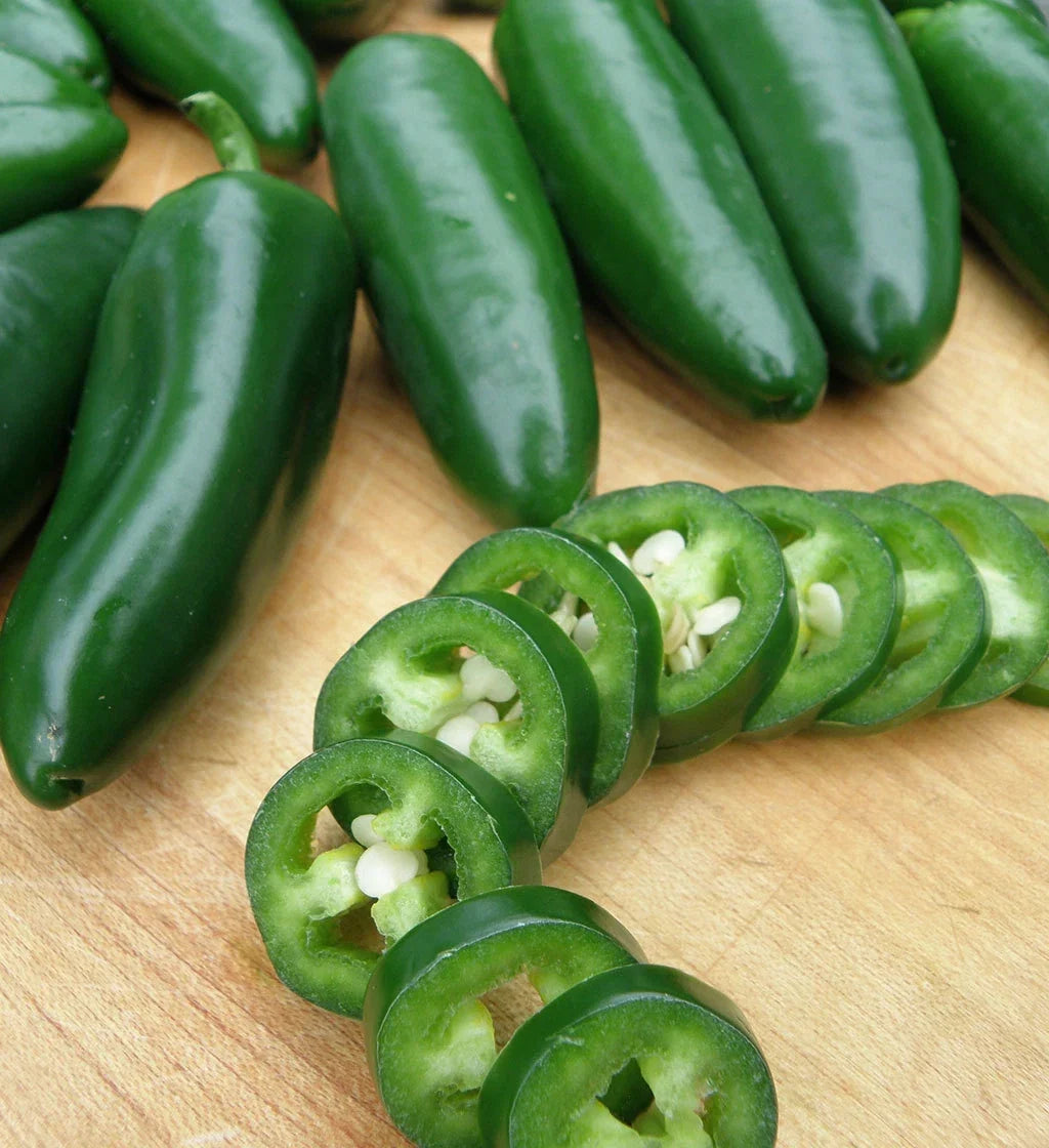 Jalapeno M Pepper Seeds, Non-GMO, Hot Pepper Seeds for Poppers, Capsicum annuum, Spicy Garden Seeds, 50 Count