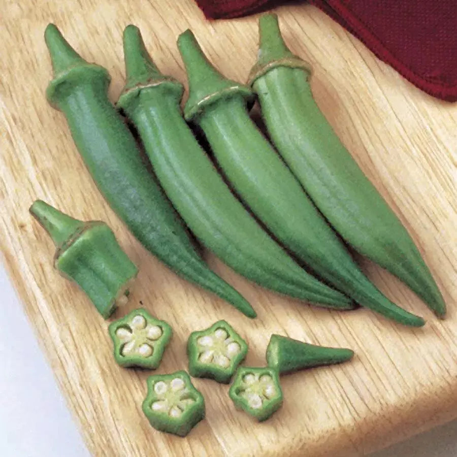 Clemson Spineless Okra Seeds - 50+ Non-GMO Heirloom Vegetable Seeds - Abelmoschus esculentus for Home Gardening