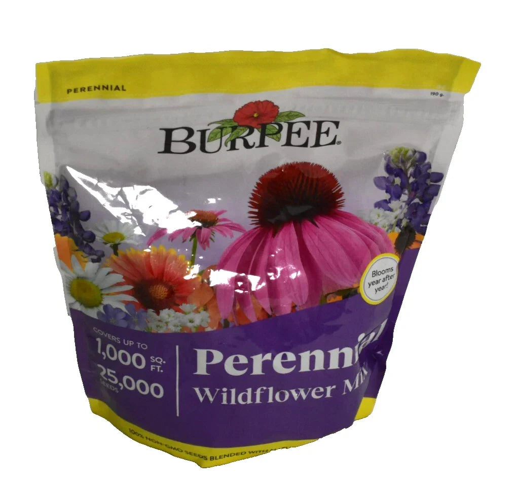 Wildflower Seeds Bulk Mix for Pollinators – Native Perennial Flower Seeds, Non-GMO, 25,000 Seeds