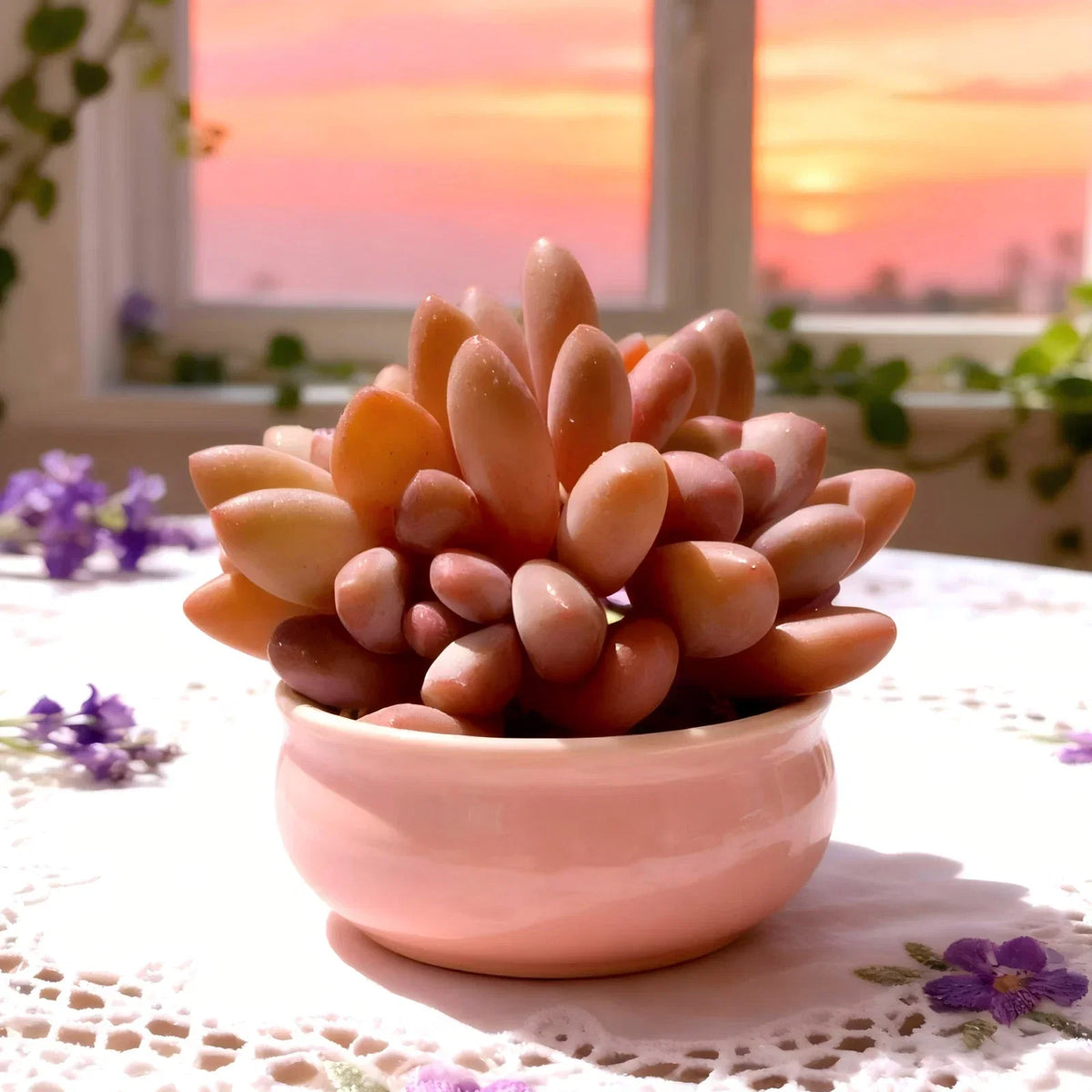 Rare Hybrid Succulent xPachyveria Elaine Live Plant Bare Root Indoor Decor Easy Care Pachyveria x Echeveria