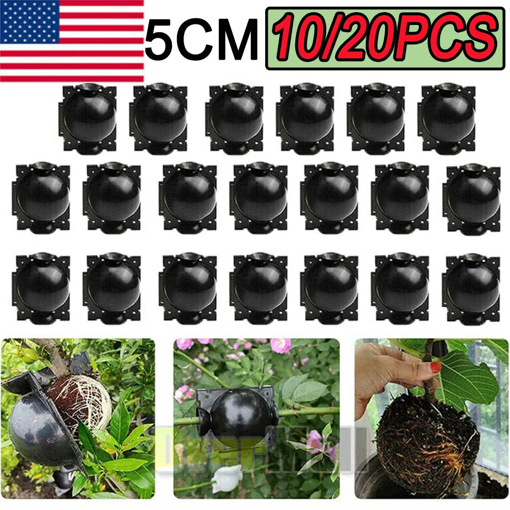 Plant Rooting Devices 10/20X Grafting Box High Pressure Propagation Ball for Hydroponics and Indoor Gardening