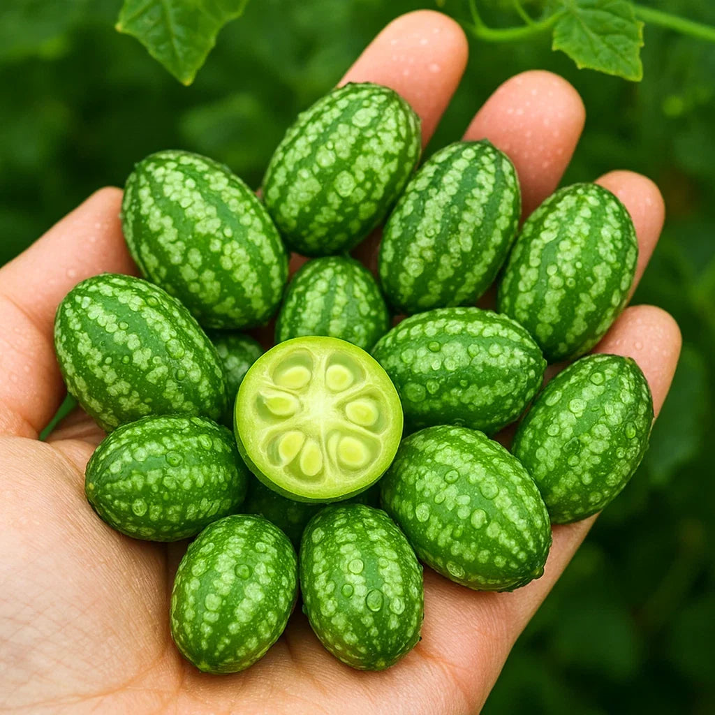 Cucamelon Seeds 50+ Melothria scabra Tiny Watermelon Fruit Vegetable Seeds for Home Garden