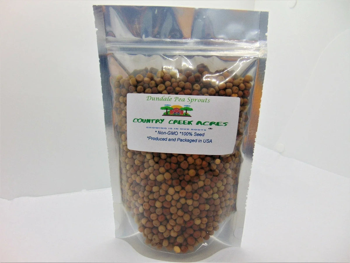 Dundale Pea Sprouting Seeds - 2 Ounce Non-GMO Pisum sativum for Home Sprouting and Healthy Eating