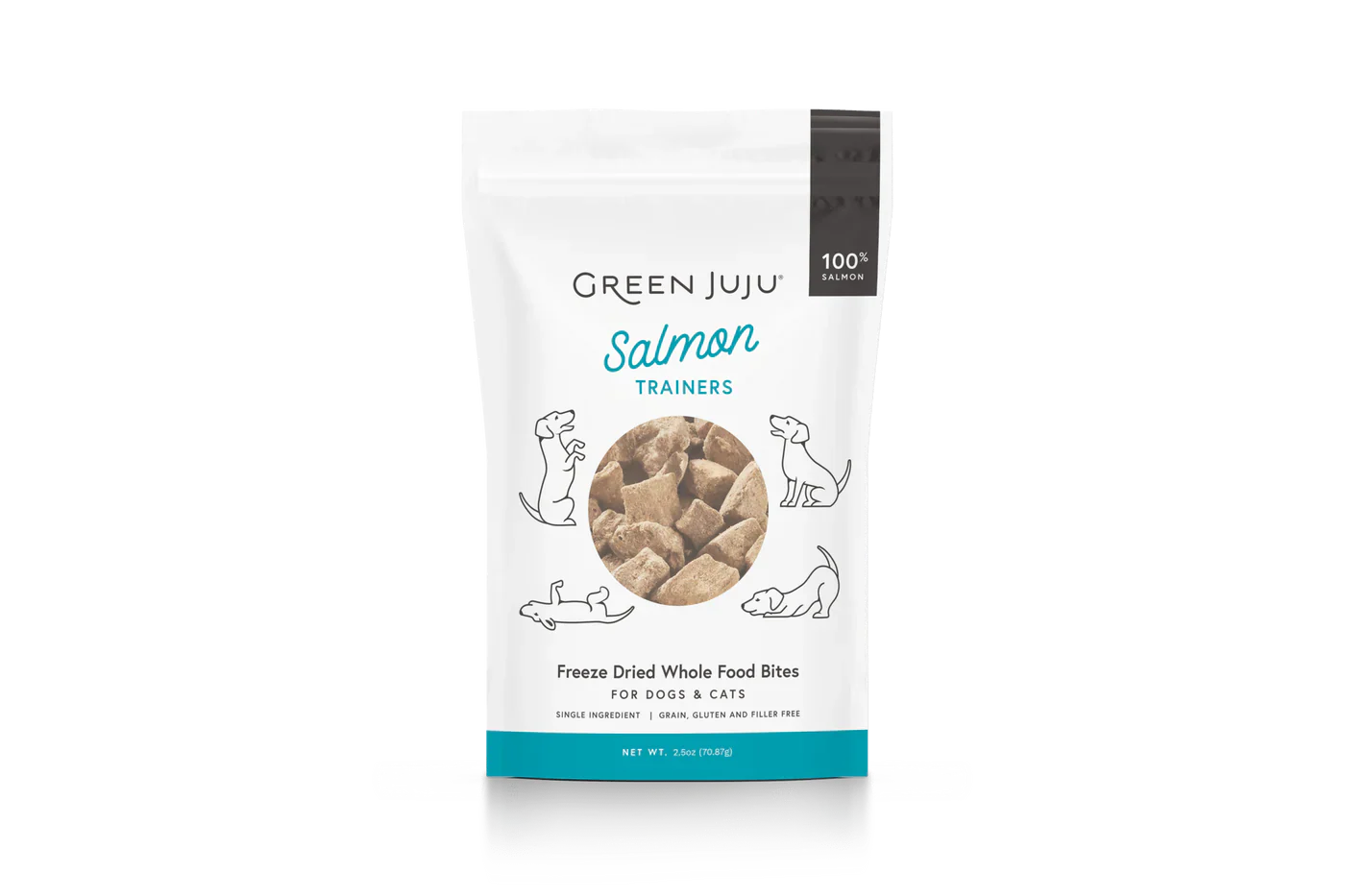 Green Juju Freeze Dried Salmon Trainer Treats (2.5OZ)