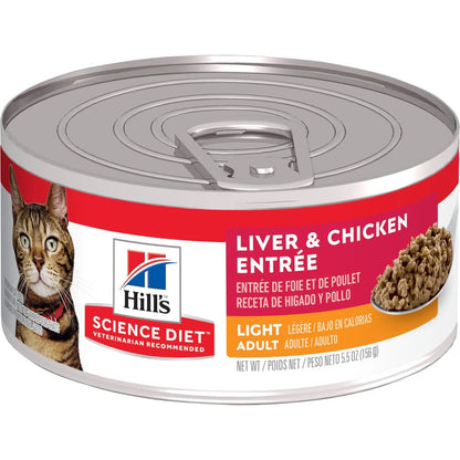 Science Diet Adult Light Liver & Chicken Entrée (5.5oz)