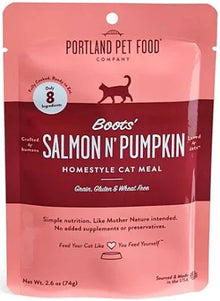Portland Cat Grain Free Boot's Salmon & Pumpkin (2.8oz)
