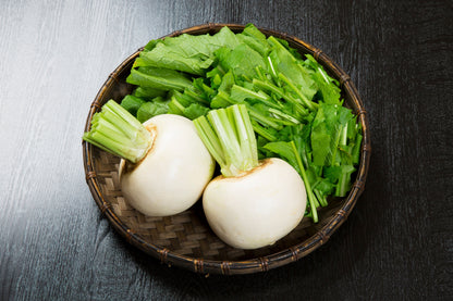 3000 SHOGOIN TURNIP White Japanese Brassica Rapa Root & Greens Vegetable Seeds