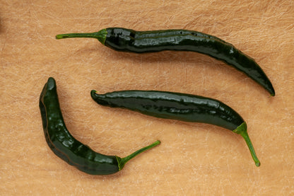 50 PASILLA BAJIO PEPPER Mexican Chilaca Chile Negro Capsicum Annuum Vegetable Seeds