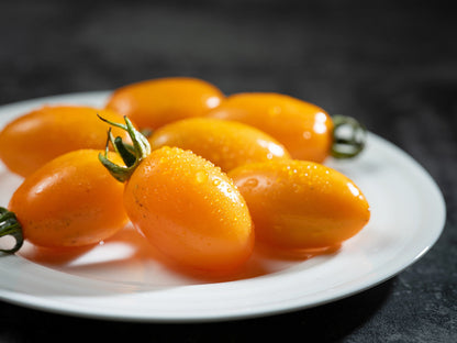 150 PLUM YELLOW TOMATO Lycopersicon Heirloom Indeterminate Fruit Vegetable Seeds