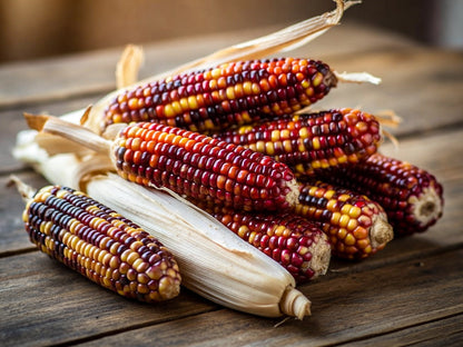 50 Indian MINI MIX CORN Miniature 4" Ears Ornamental Zea Mays Vegetable Seeds