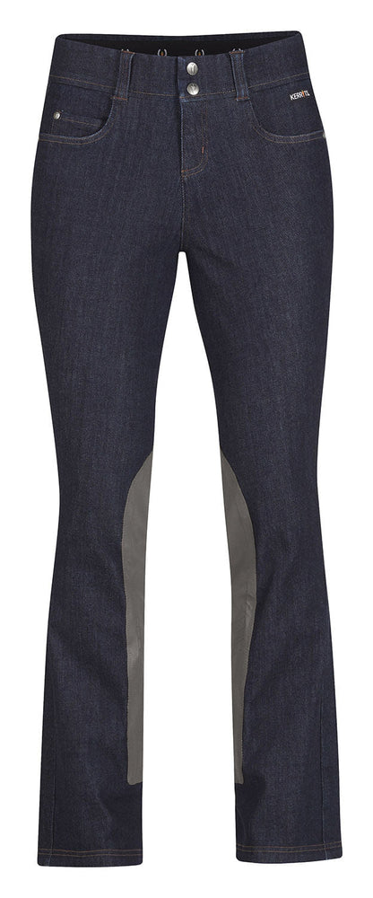 Kerrits Women's Stretch Denim Extended Knee Patch Bootcut Riding Jeans