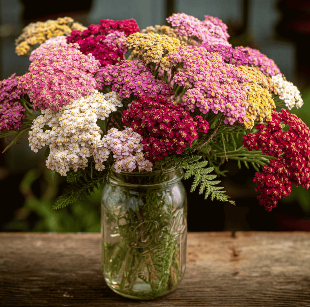 Summer Berries Yarrow Seeds – Heirloom Perennial Mix for Pollinators, Drought Tolerant, Achillea millefolium, 50 Seeds