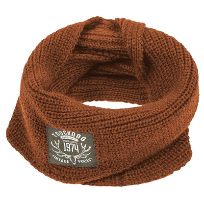 Touchdog Heavy Knitted Designer Fashion Winter Dog Scarf