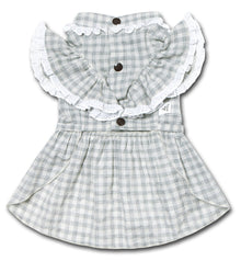 Touchdog 'I love Poochi' Classical Plaid Fashion Designer Dog Dress