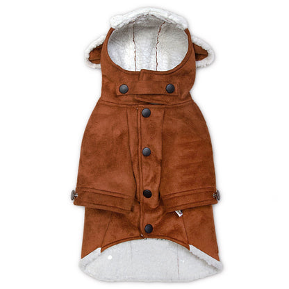 Touchdog 'Tuskegee' Aero-Vintage Designer Fashion Winter Dog Coat