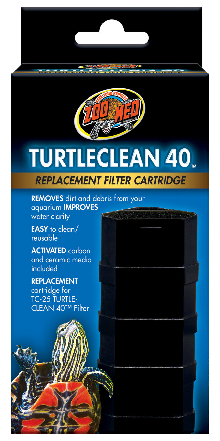 Zoo Med TurtleClean 40 Replacement Filter Cartridge