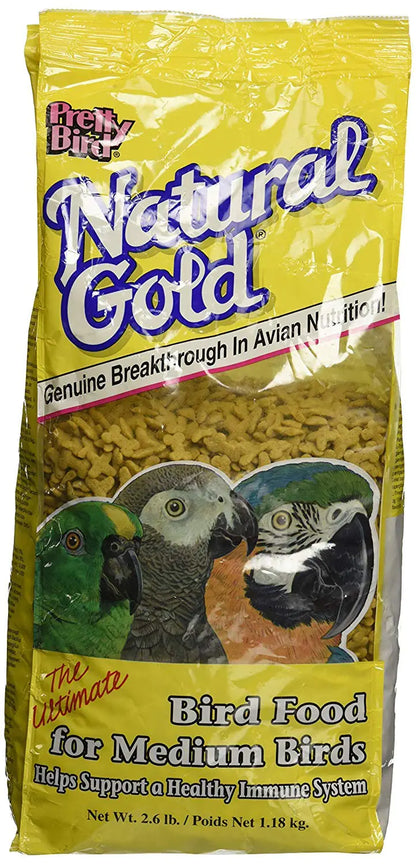 Pretty Bird Natural Gold Medium Bird Food 2 6 Lb
