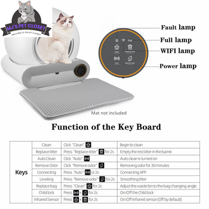 Say goodbye to messy litter! 🐾✨ Meet the Smart Self-Cleaning Litter Box with App Control and Safety Features! Perfect for busy cat parents! 😻📱