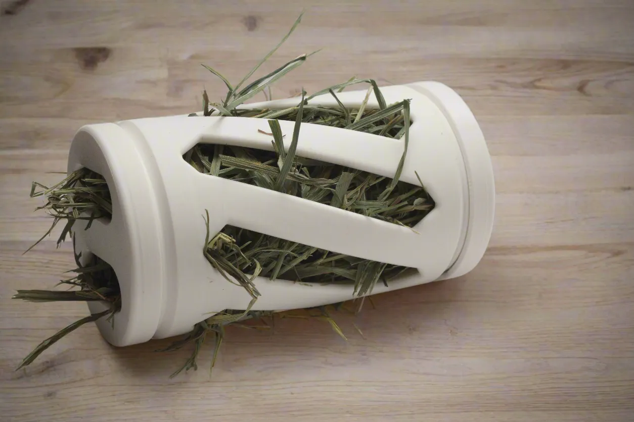 Matte White Hay Roller